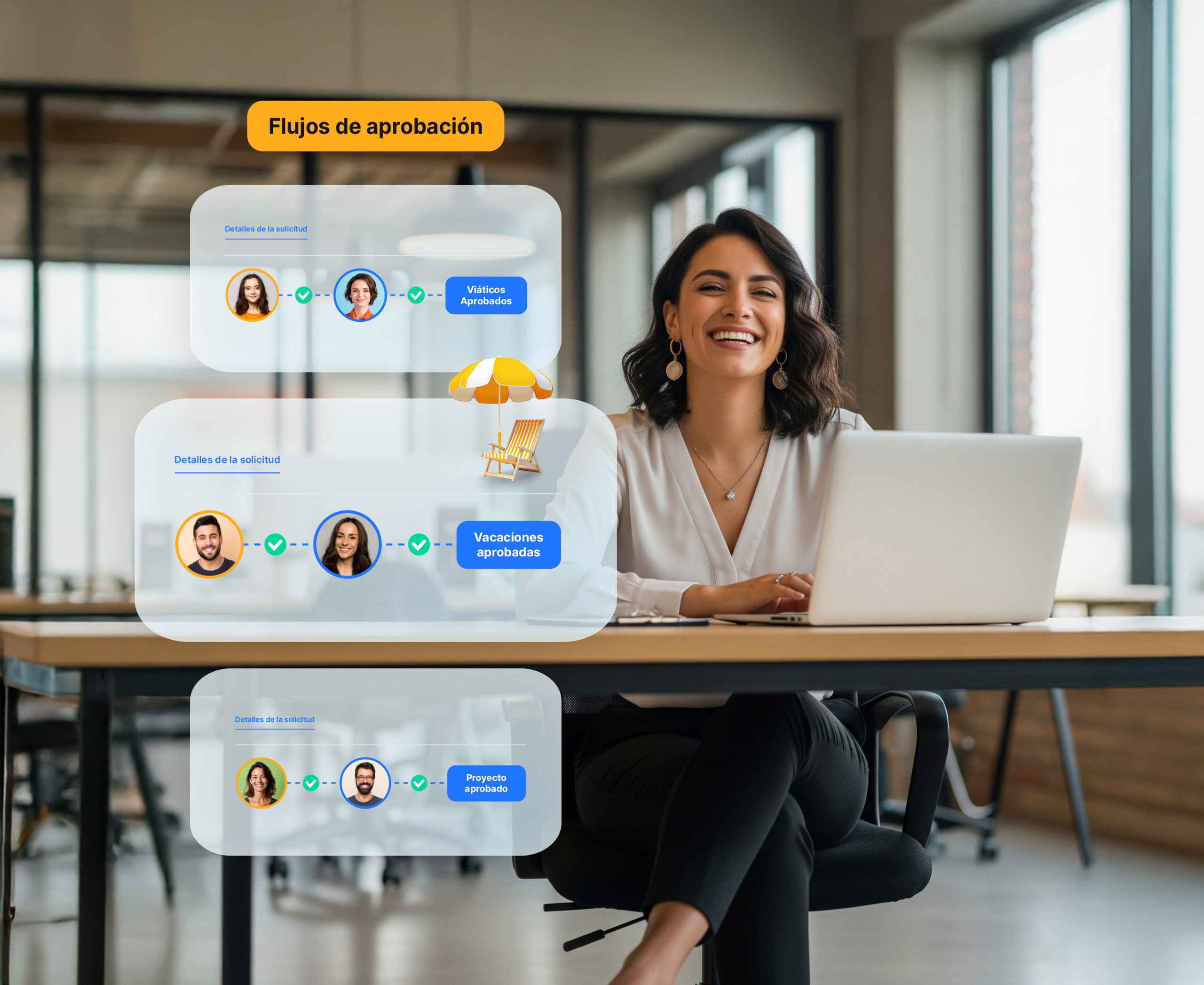 Mujer trabajando con JobSuite