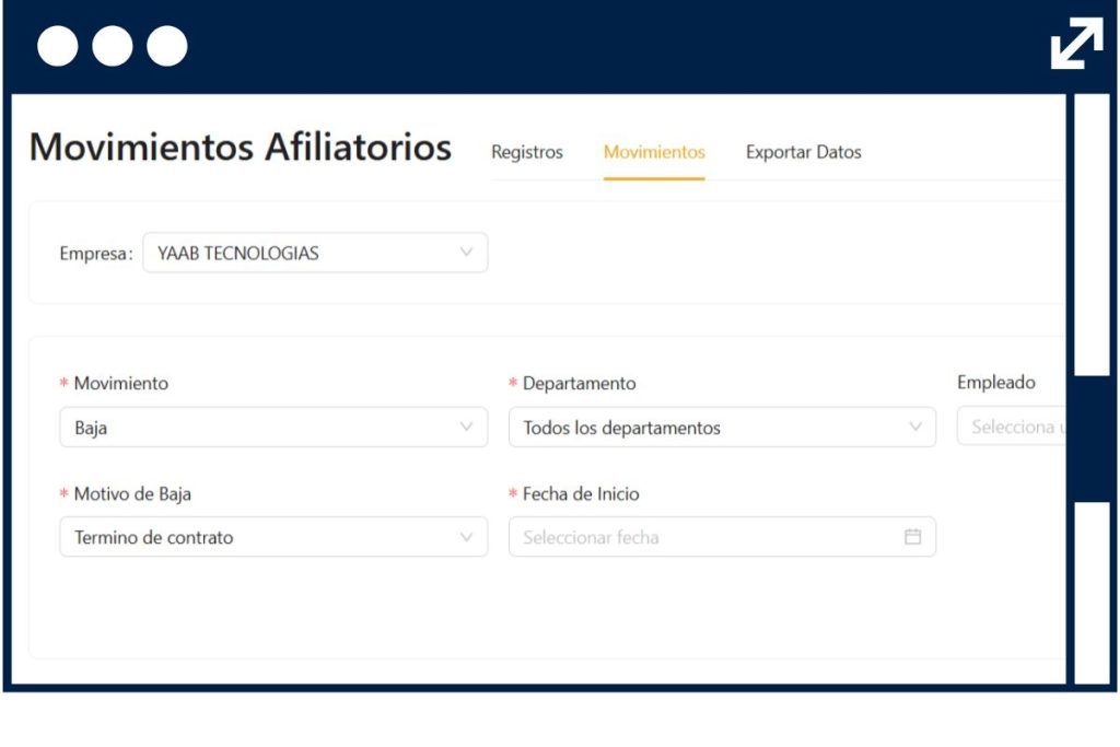 Movimientos Afiliatorios Jobsuite