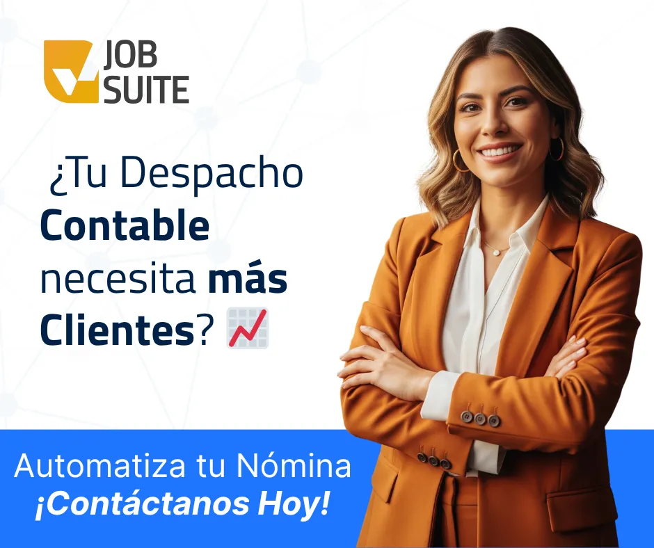 Una mujer promociona el software de recursos humanos, dando la alternativa para un despacho contable